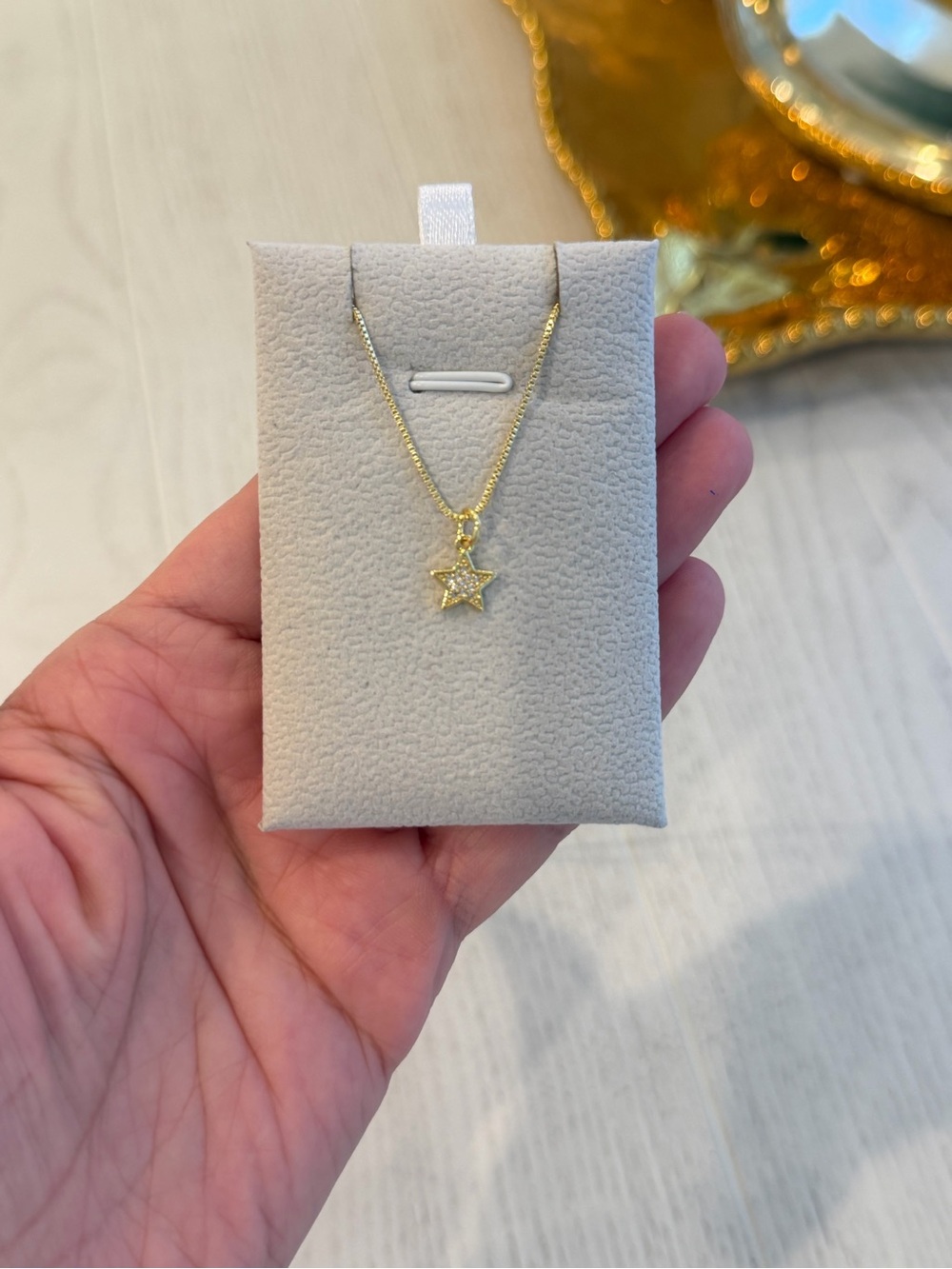Gold Star Pendant Necklace - Women Jewelry, 18k gold plated necklace